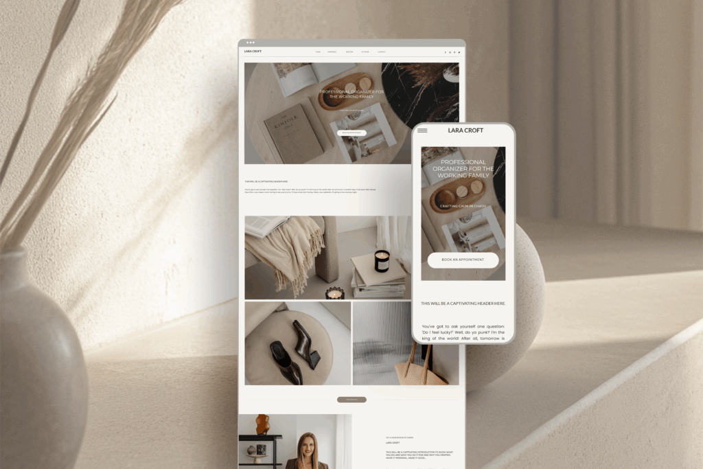 Interior designer website template