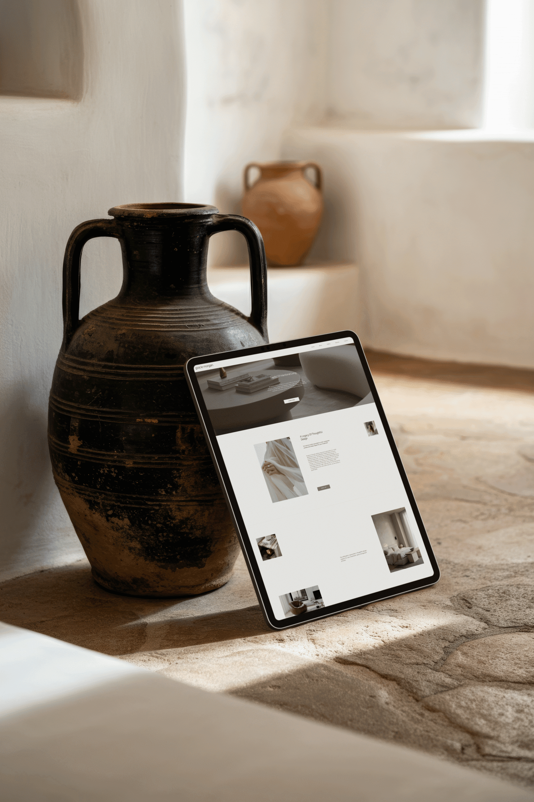 Showit website template for interior designers