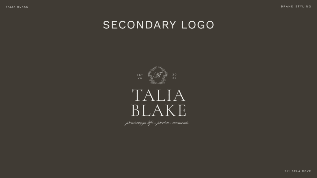 Talia blake premade mini logo brand (6)