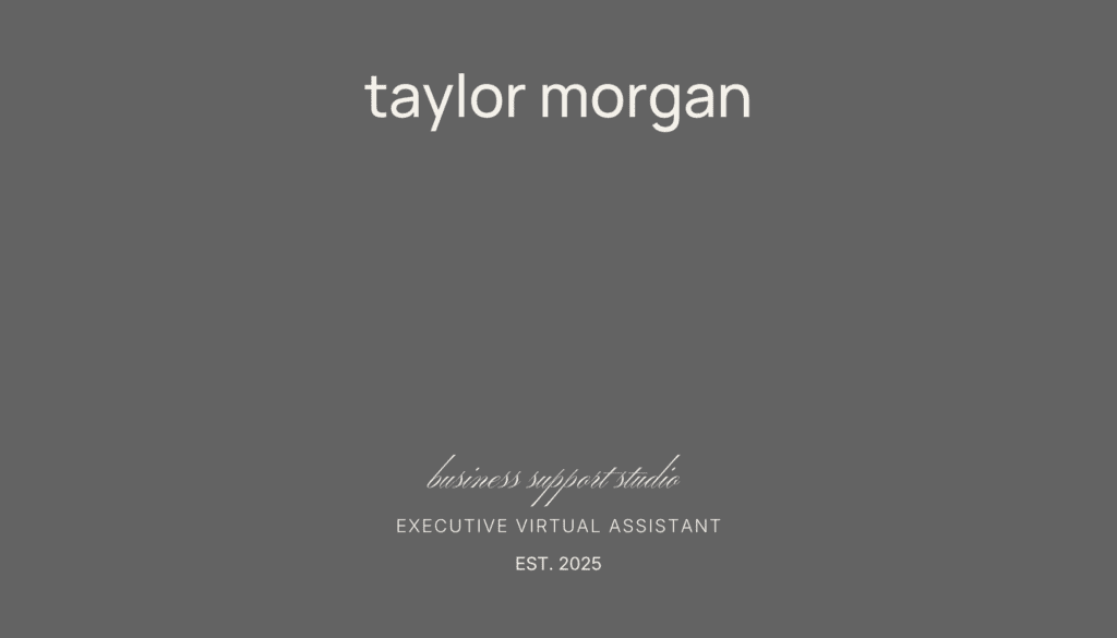 Canva brand kit for virtual assistants